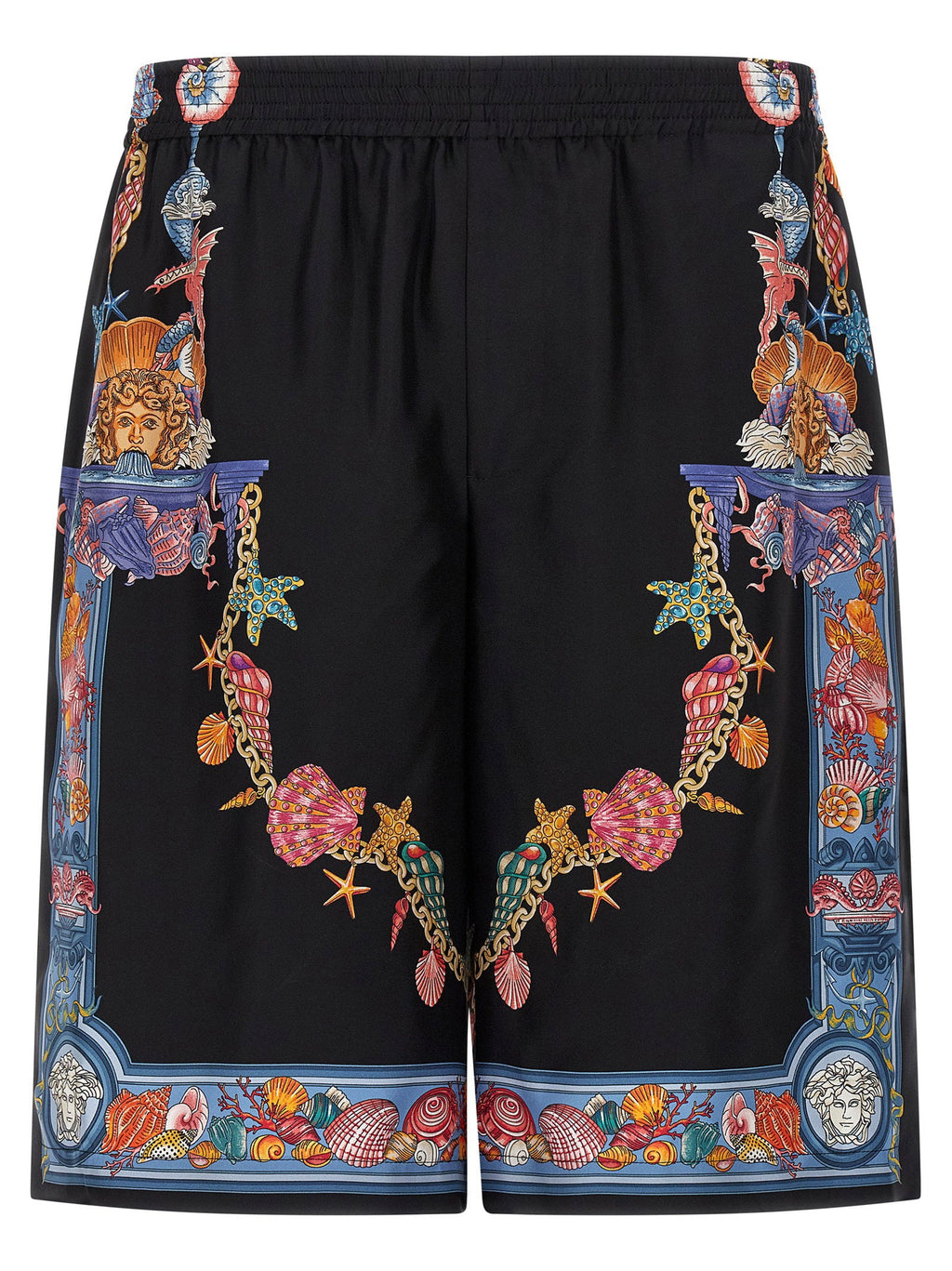 Versace Versace Coral Theatre Print Bermuda Shorts