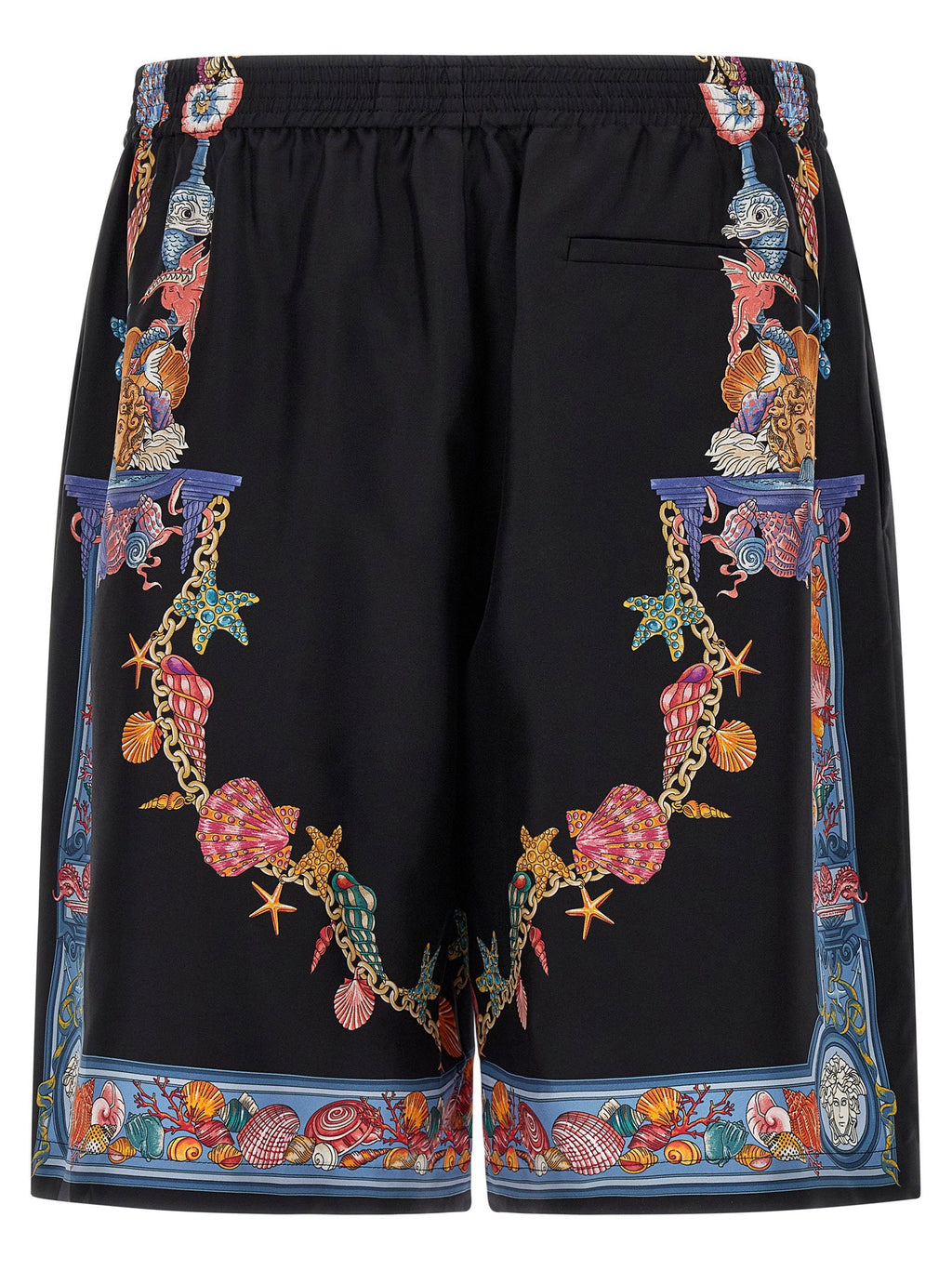 Versace Versace Coral Theatre Print Bermuda Shorts