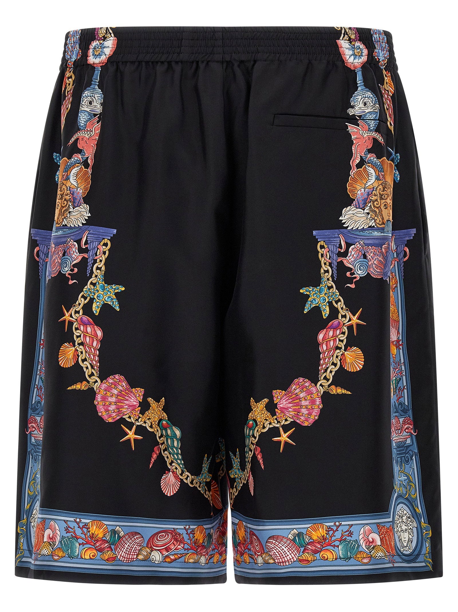 Versace Versace Coral Theatre Print Bermuda Shorts