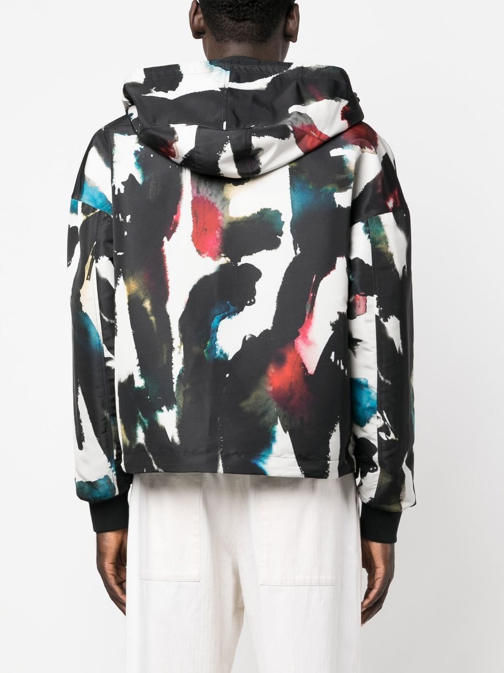 Alexander McQueen Alexander McQueen Graffiti-print Hooded Windbreaker