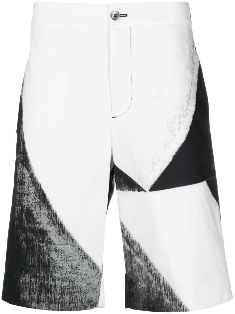Alexander McQueen Alexander McQueen abstract-print cotton bermuda shorts