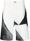 Alexander McQueen Alexander McQueen abstract-print cotton bermuda shorts