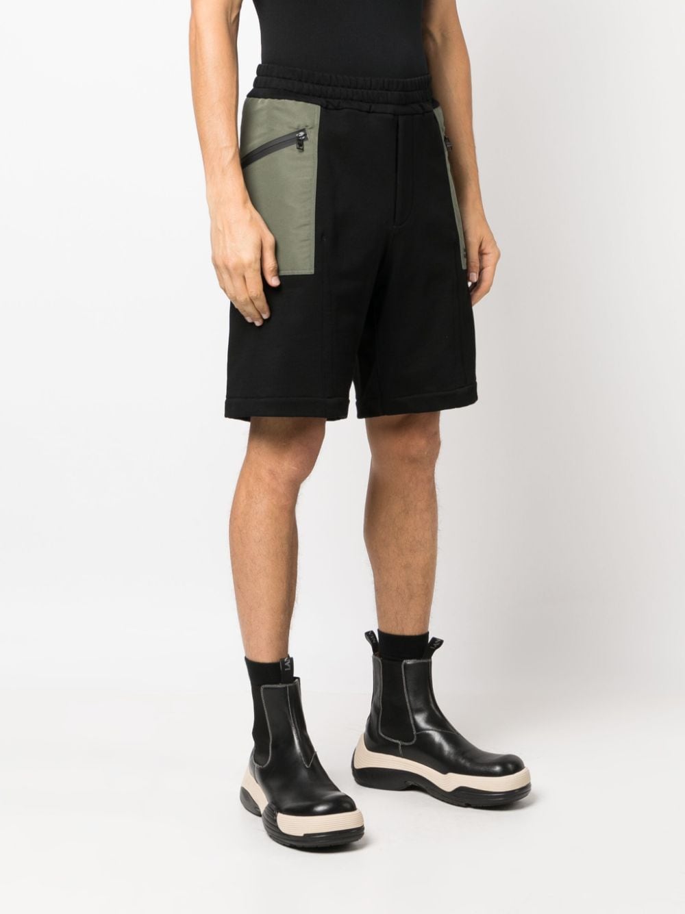 Alexander McQueen Alexander McQueen two-tone Elasticated Track Shorts