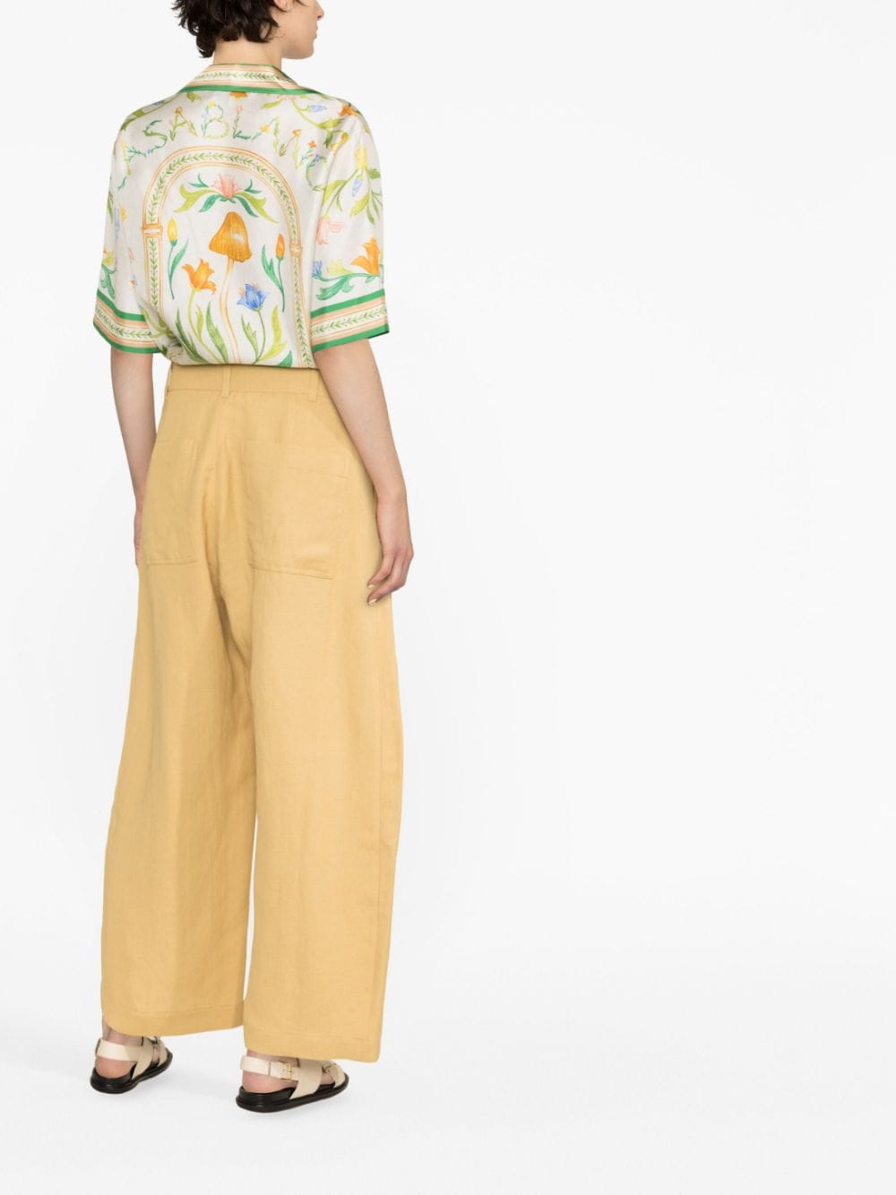 Studio Nicholson PRE Studio Nicholson Pre Conscious Criteria page Wide leg cropped cotton trousers