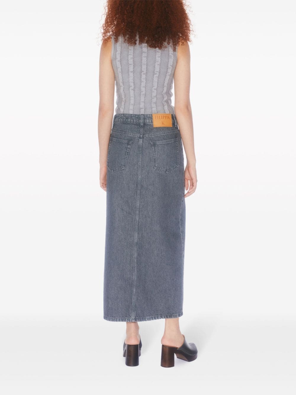 Filippa K Filippa K Conscious Criteria page Slit denim long skirt