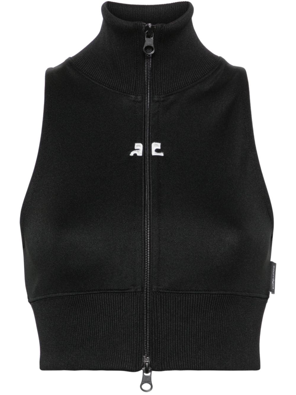 Courreges Pre Courreges Pre Cropped track vest