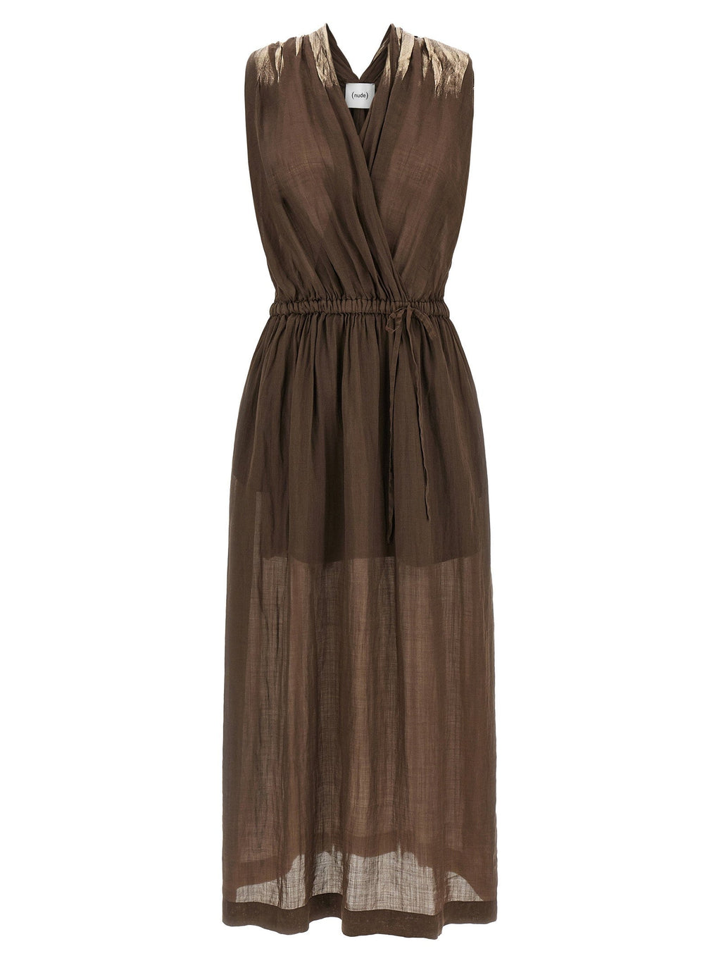 Nude Nude Linen Blend Dress