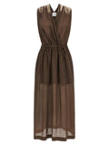 Nude Nude Linen Blend Dress
