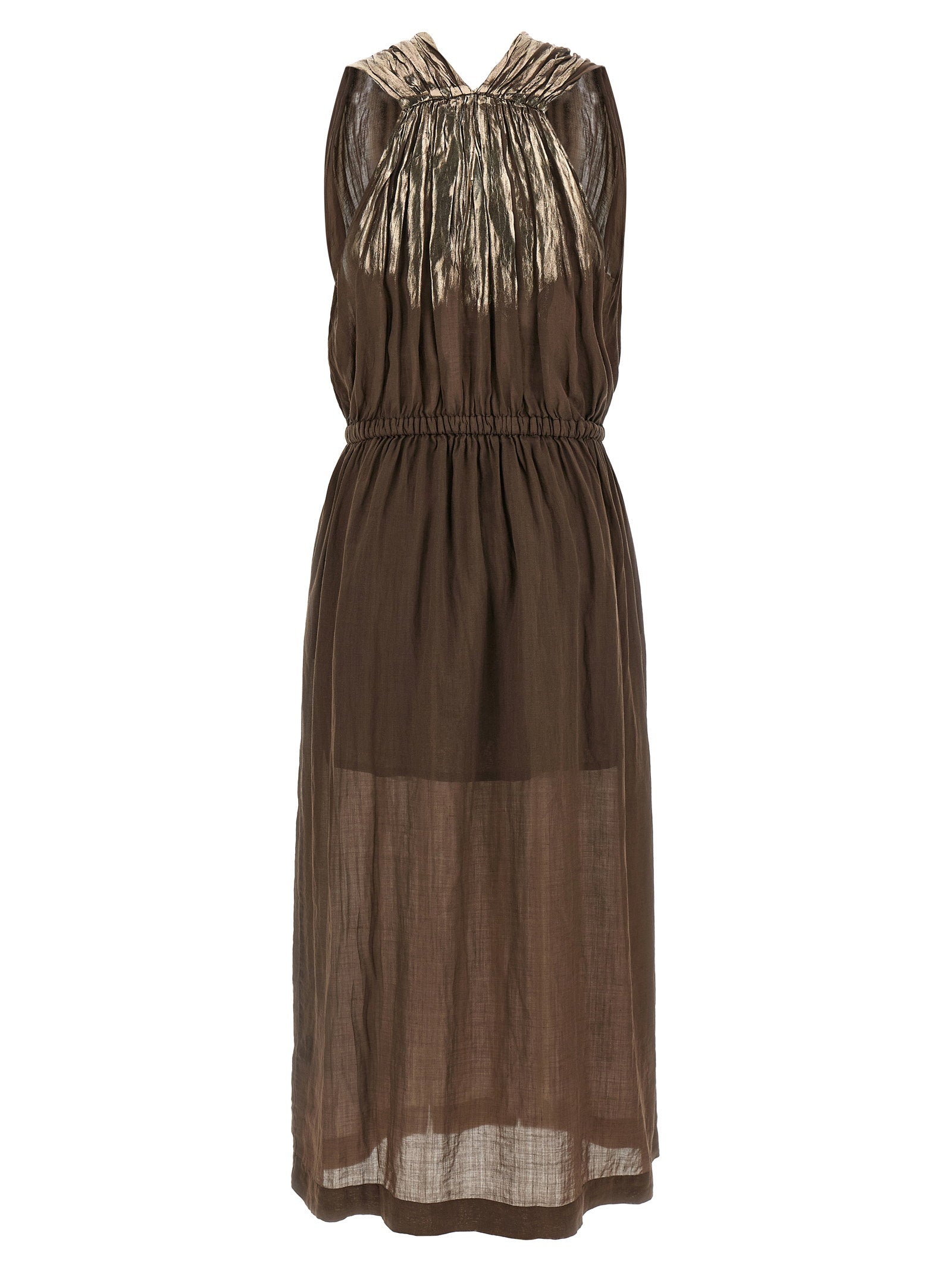 Nude Nude Linen Blend Dress