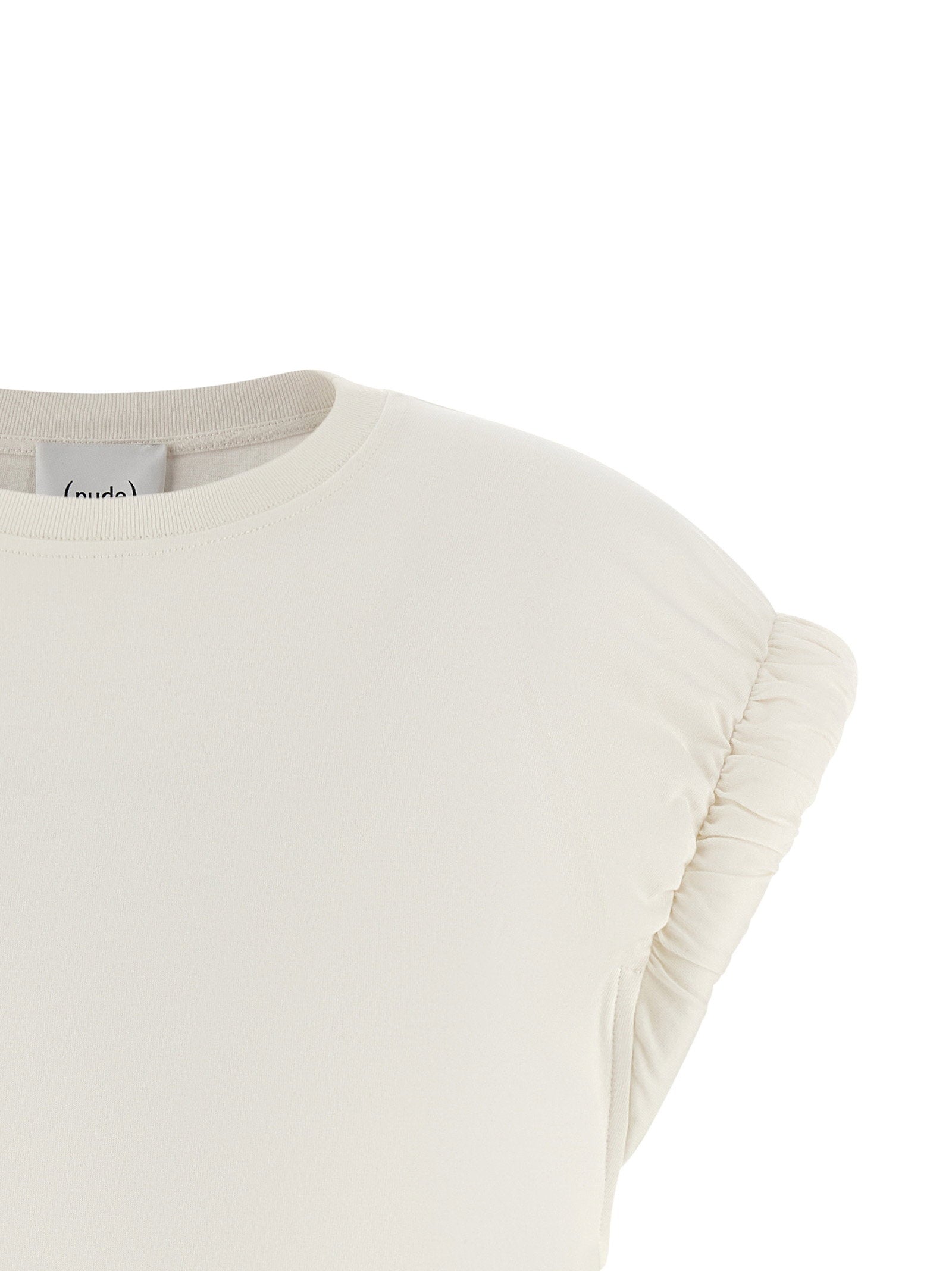 Nude Nude Curled Sleeve T-shirt