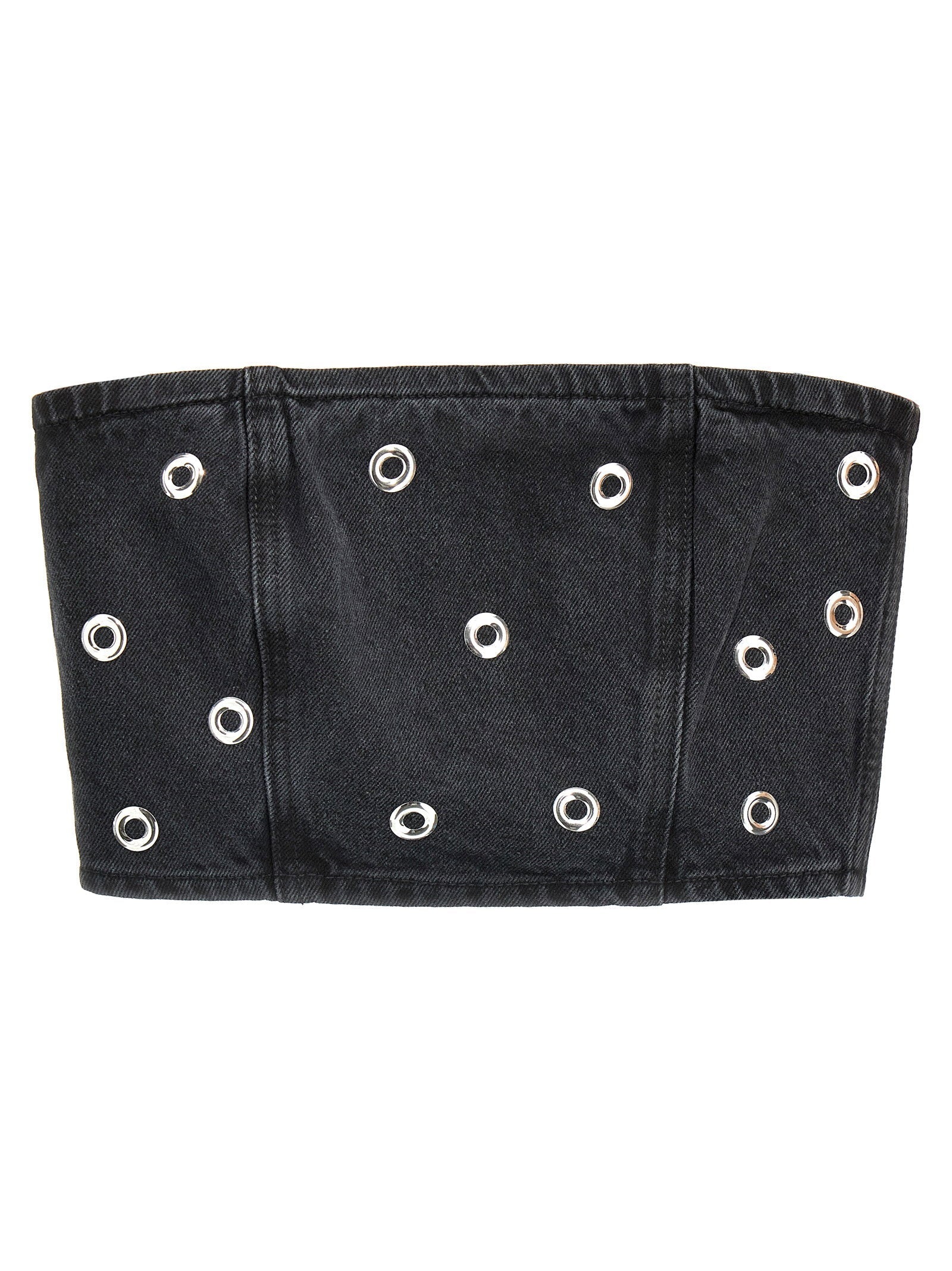 Rotate Birger Christensen Rotate Birger Christensen Studded Denim Top