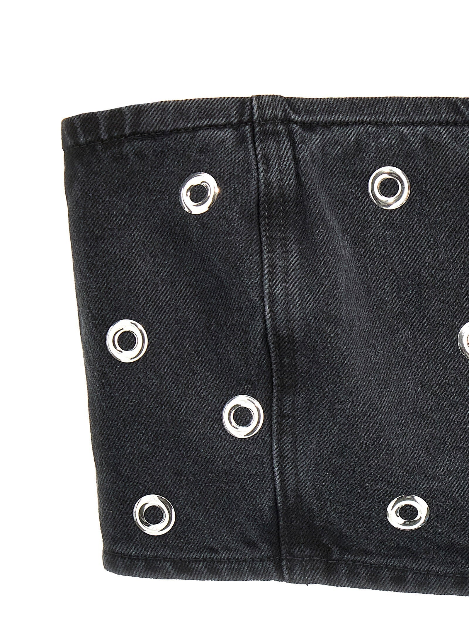 Rotate Birger Christensen Rotate Birger Christensen Studded Denim Top