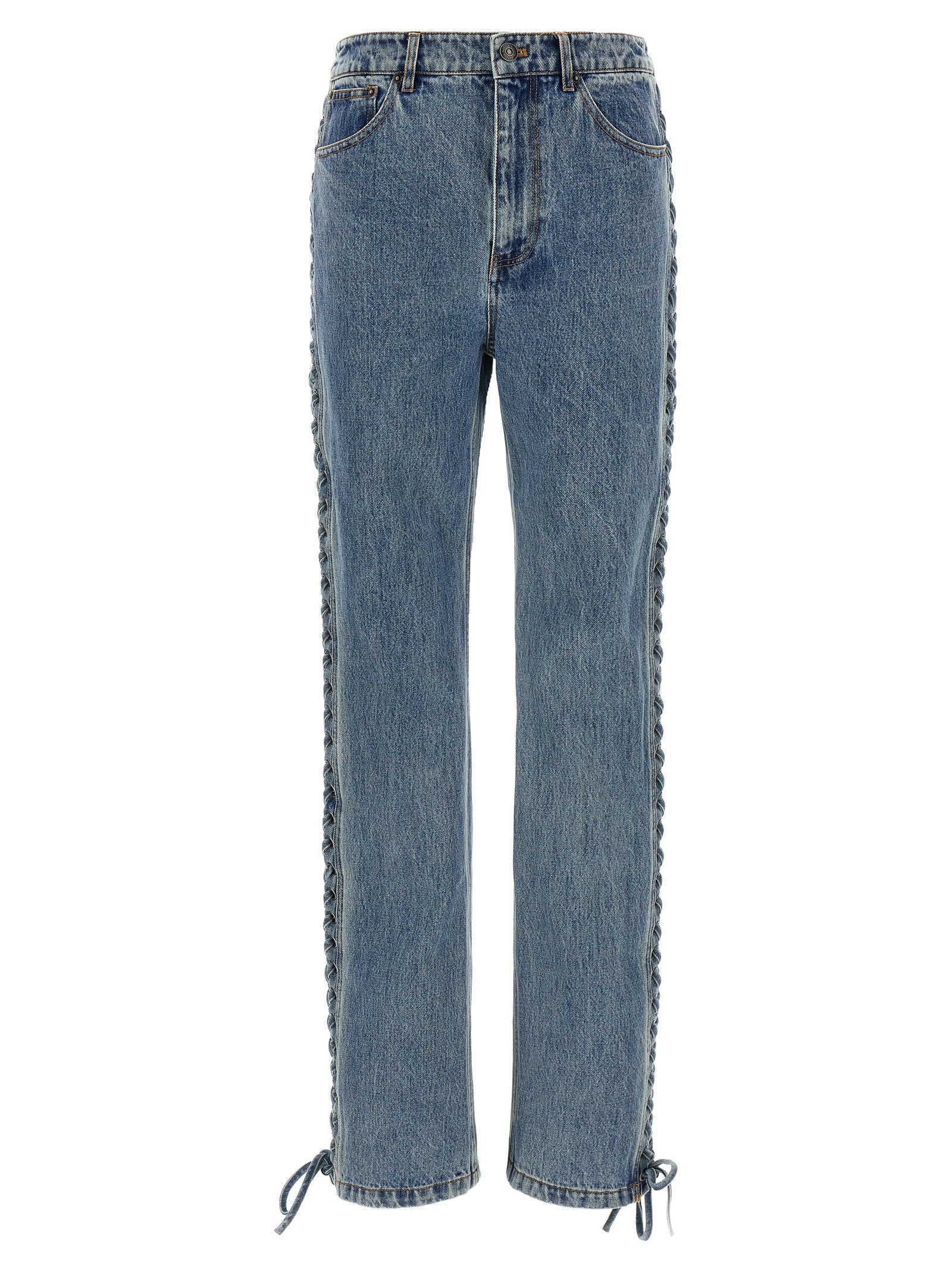 Rotate Birger Christensen Rotate Birger Christensen Laced Straight Leg Jeans