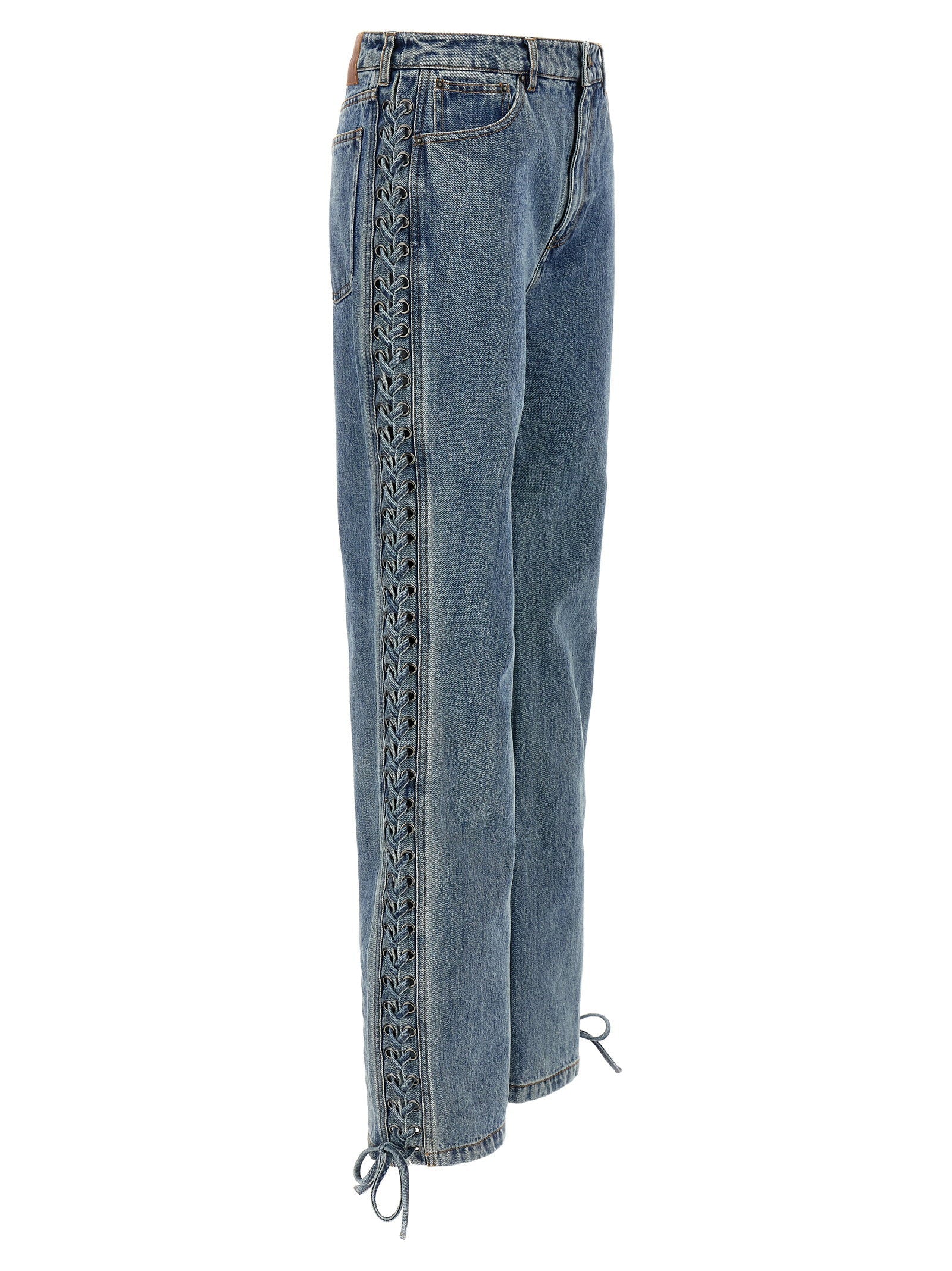 Rotate Birger Christensen Rotate Birger Christensen Laced Straight Leg Jeans