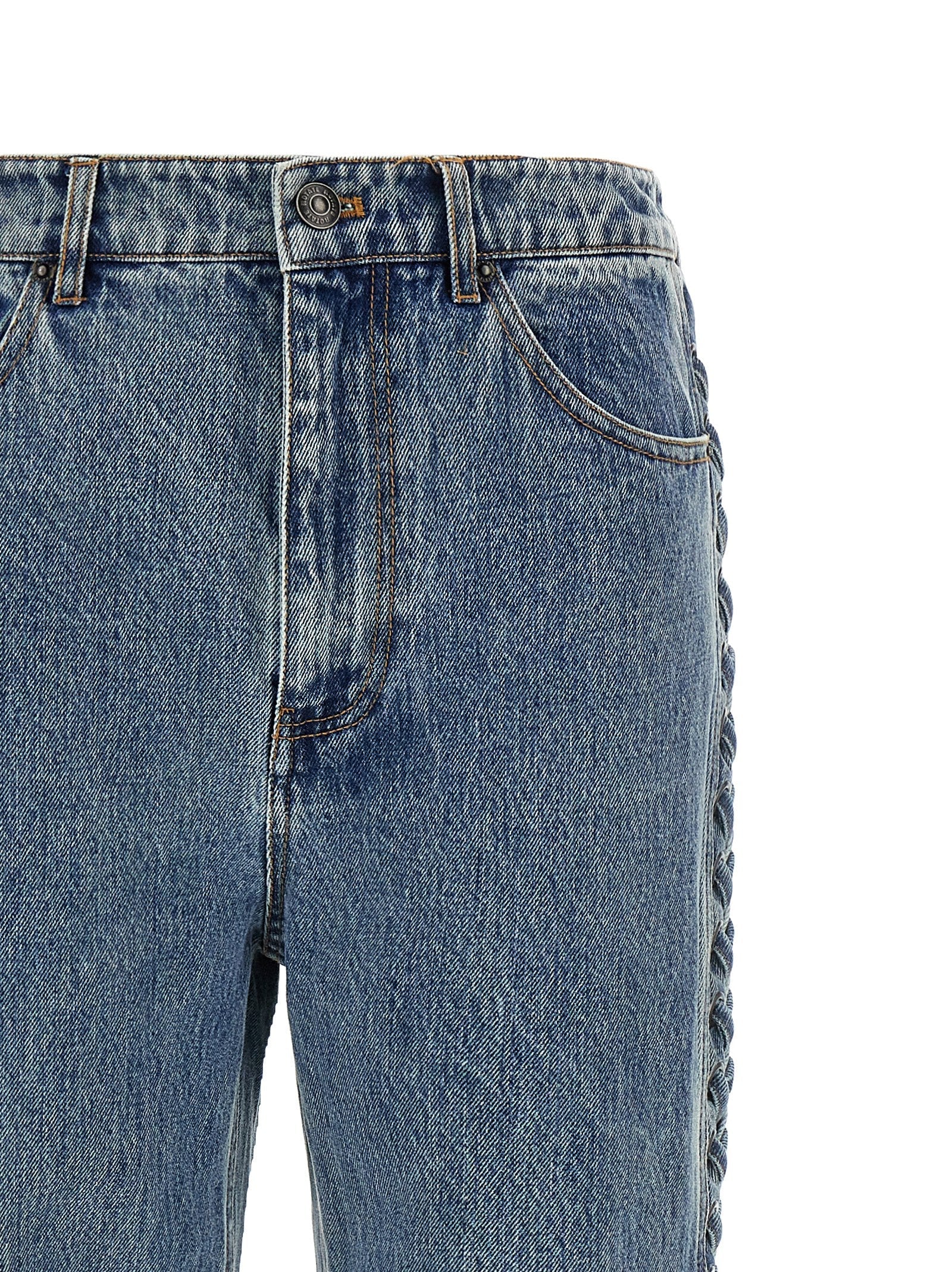 Rotate Birger Christensen Rotate Birger Christensen Laced Straight Leg Jeans
