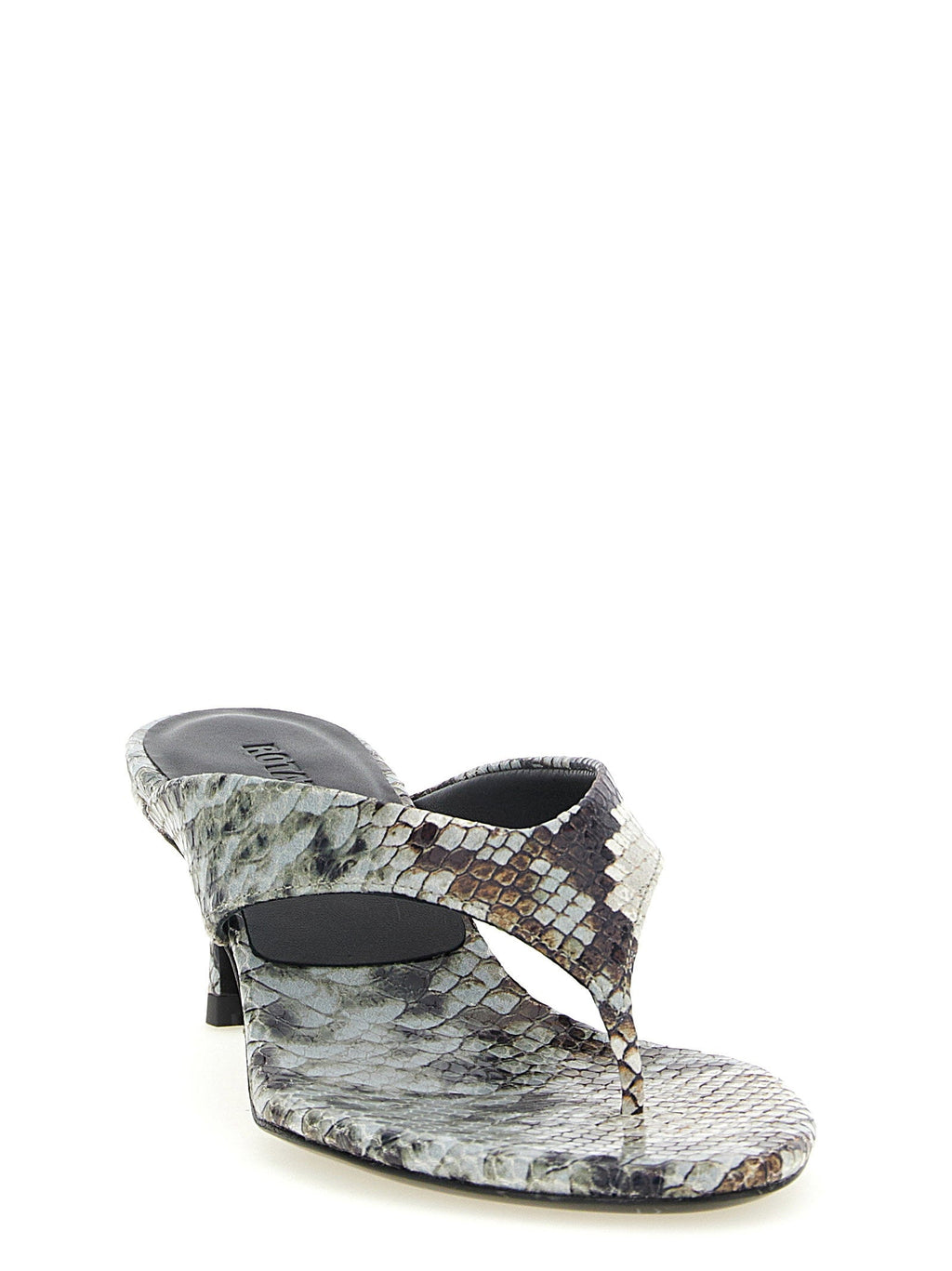 Rotate Birger Christensen Rotate Birger Christensen Snake Leather Mules