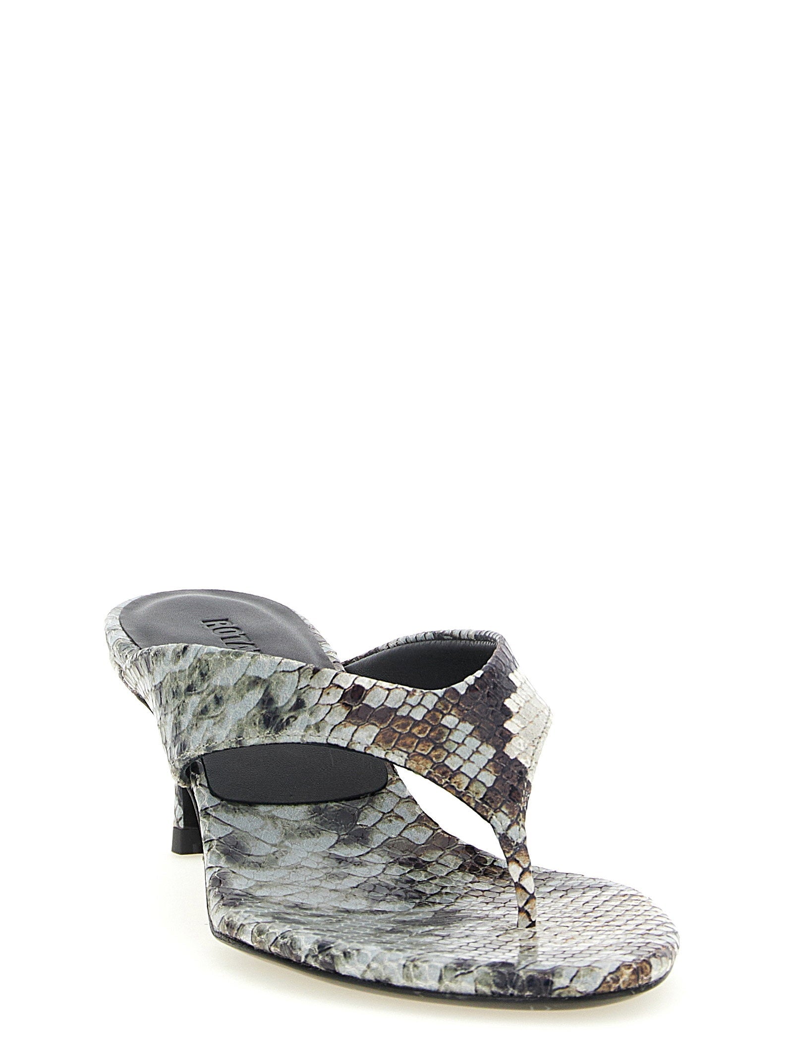 Rotate Birger Christensen Rotate Birger Christensen Snake Leather Mules