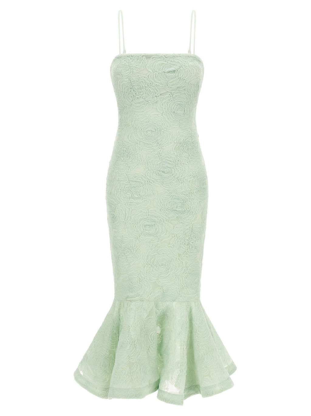 Rotate Birger Christensen Rotate Birger Christensen Flower Mesh Flounce Dress