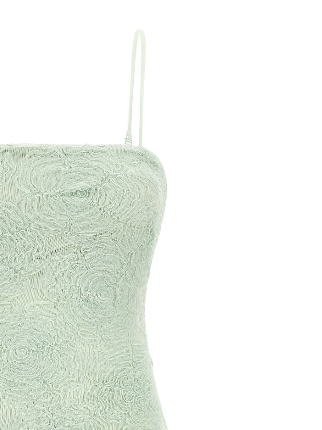 Rotate Birger Christensen Rotate Birger Christensen Flower Mesh Flounce Dress