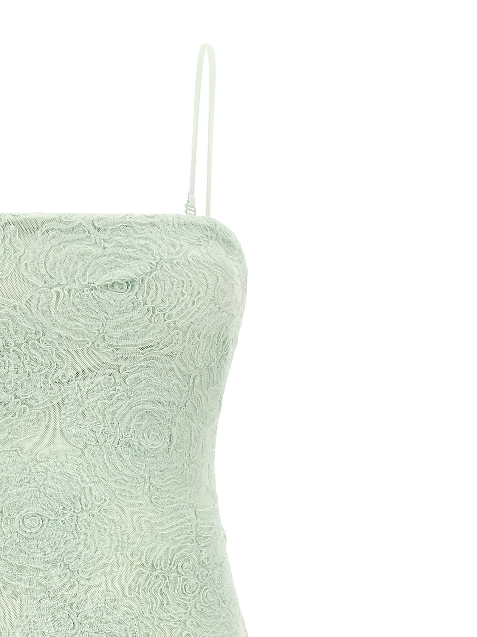 Rotate Birger Christensen Rotate Birger Christensen Flower Mesh Flounce Dress