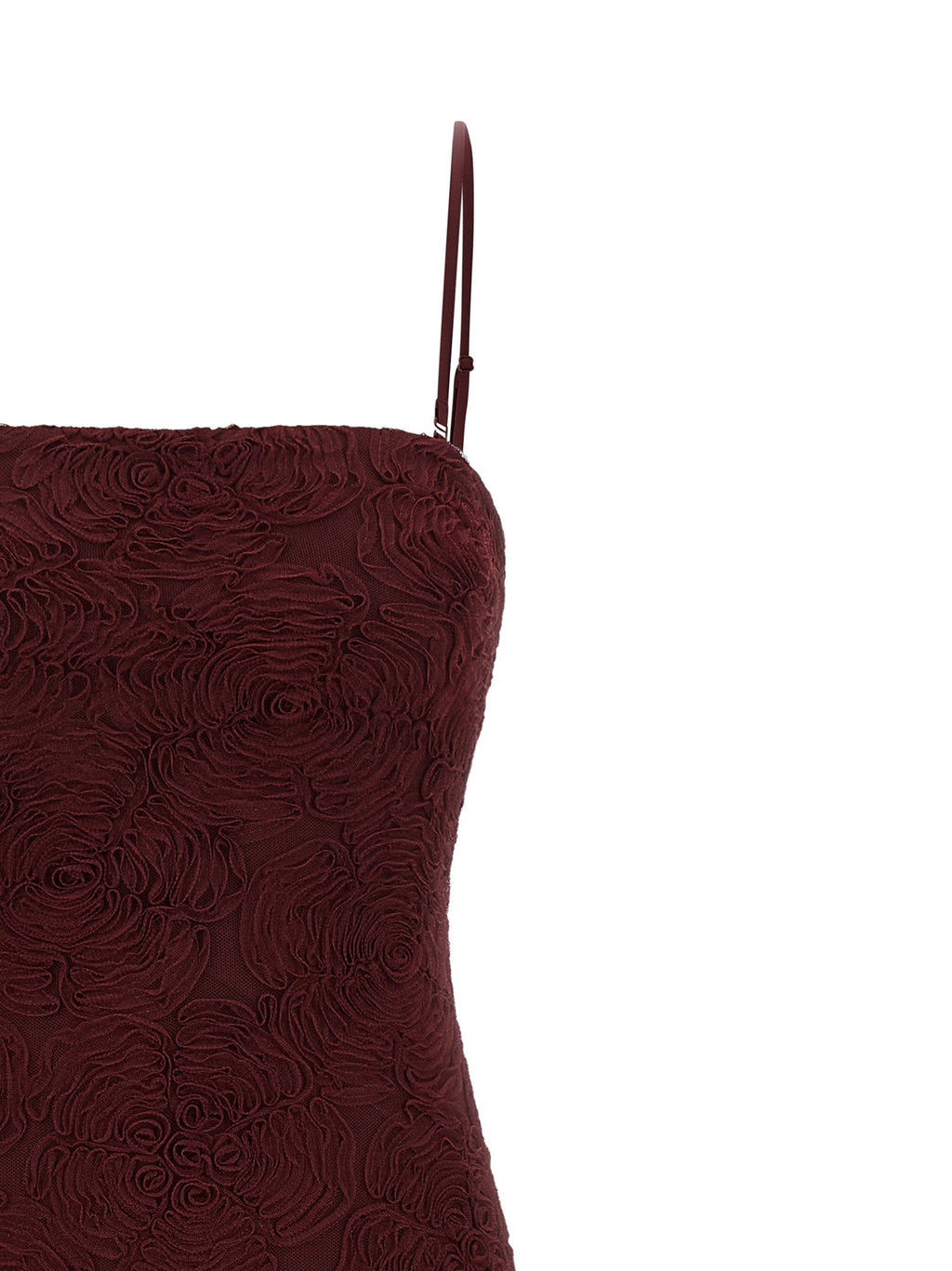 Rotate Birger Christensen Rotate Birger Christensen Flower Mesh Flounce Dress