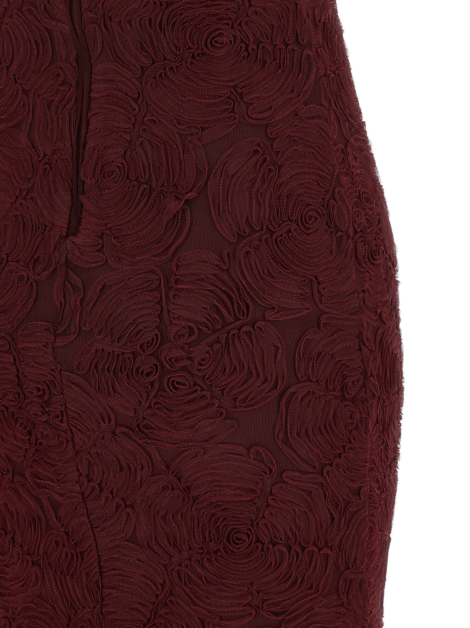 Rotate Birger Christensen Rotate Birger Christensen Flower Mesh Flounce Dress