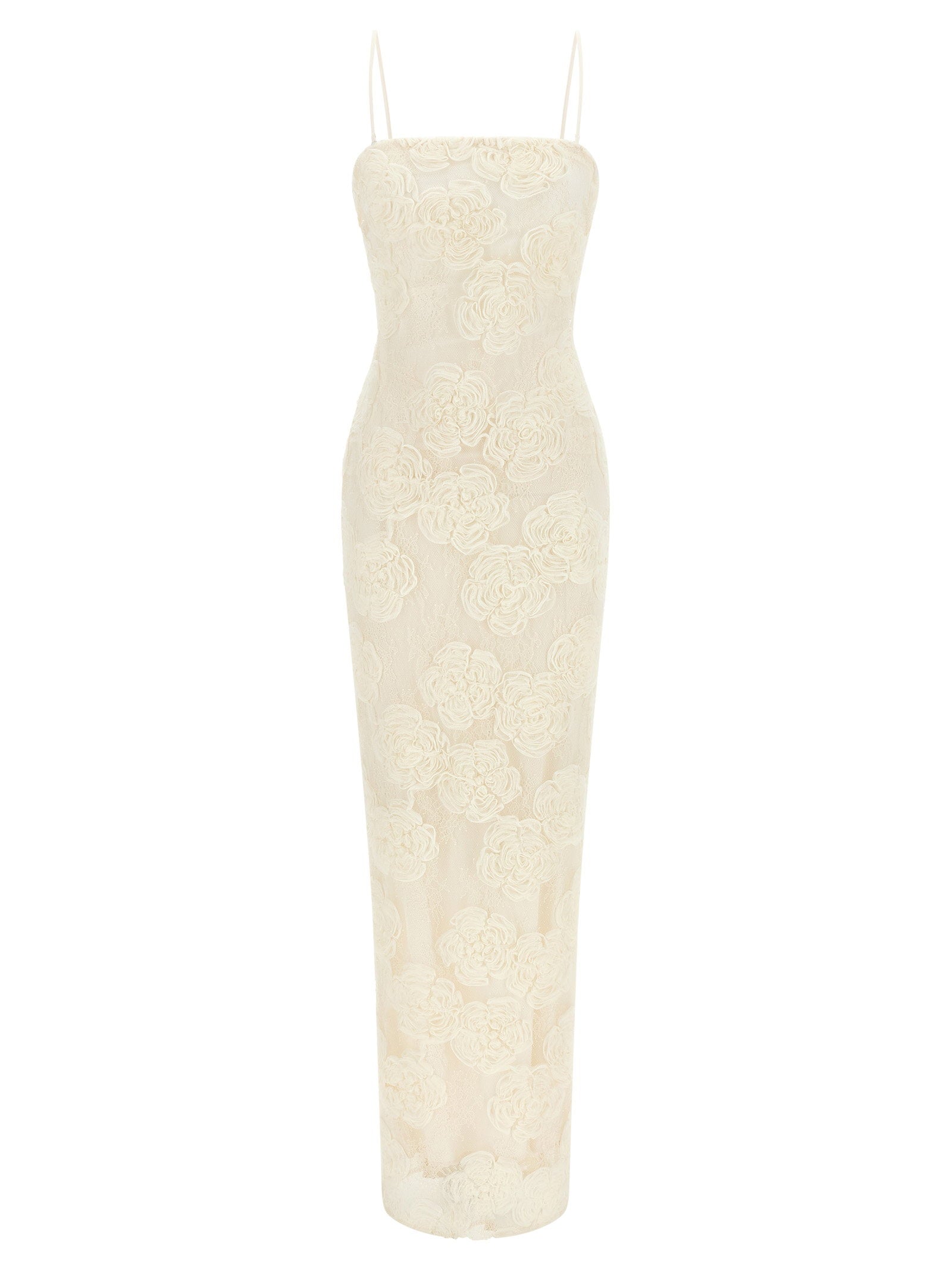 Rotate Birger Christensen Rotate Birger Christensen Flower Mesh Tube Dress
