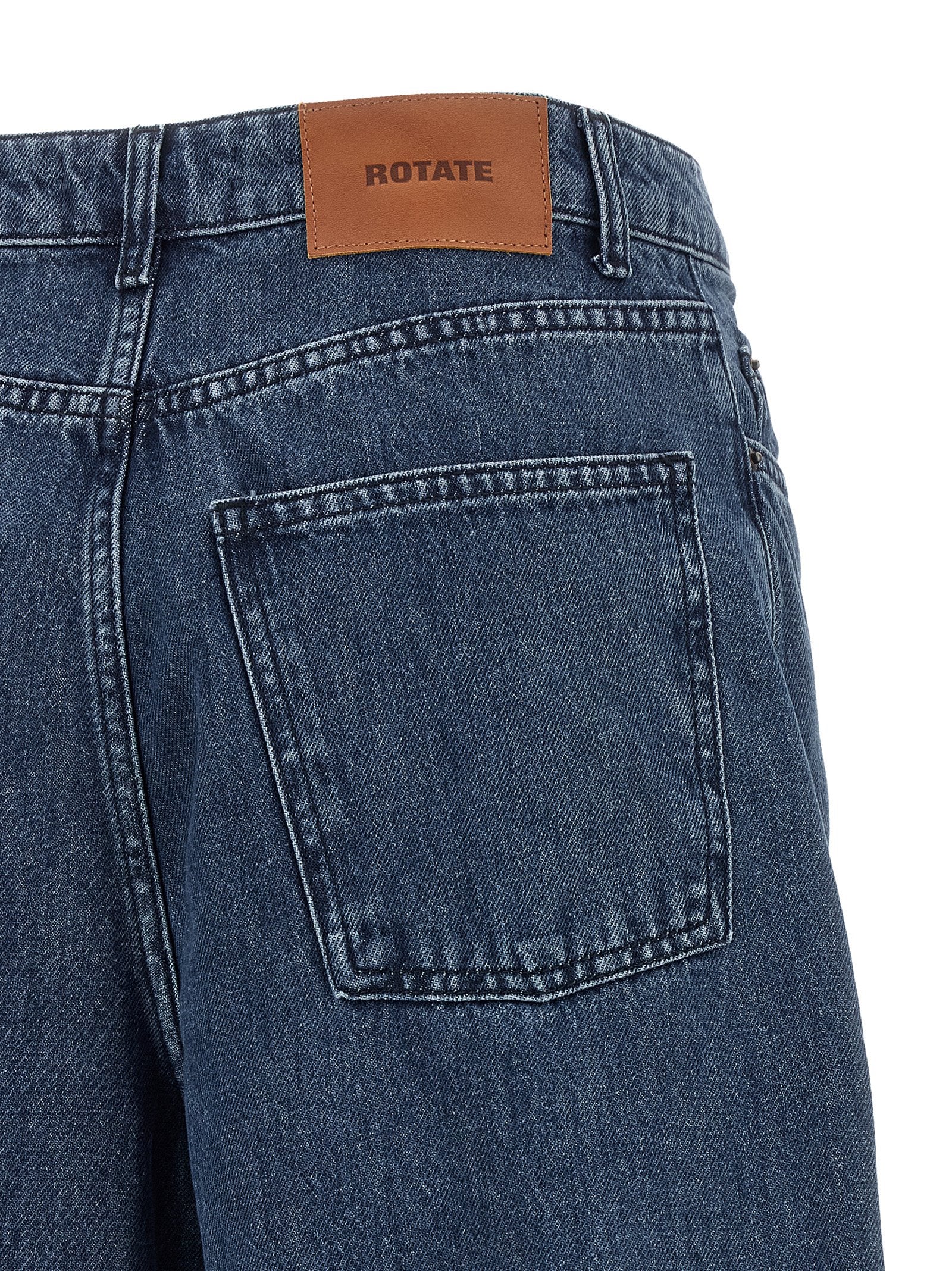 Rotate Birger Christensen Rotate Birger Christensen Draped Barrel Leg Jeans