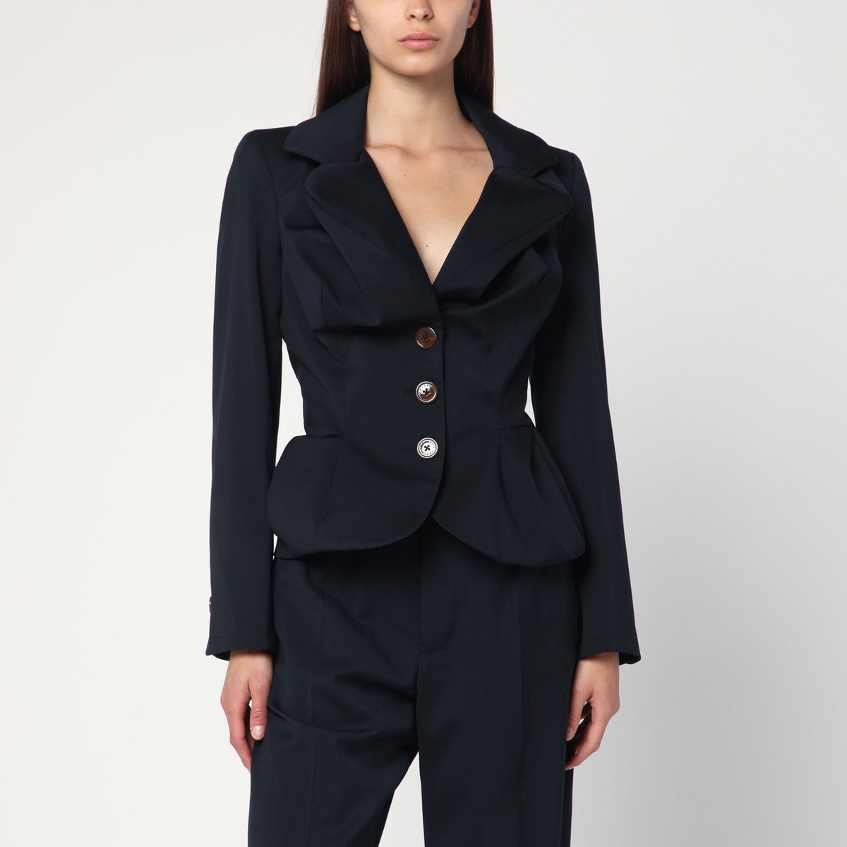 Vivienne Westwood Vivienne Westwood Navy blue Drunken jacket in wool
