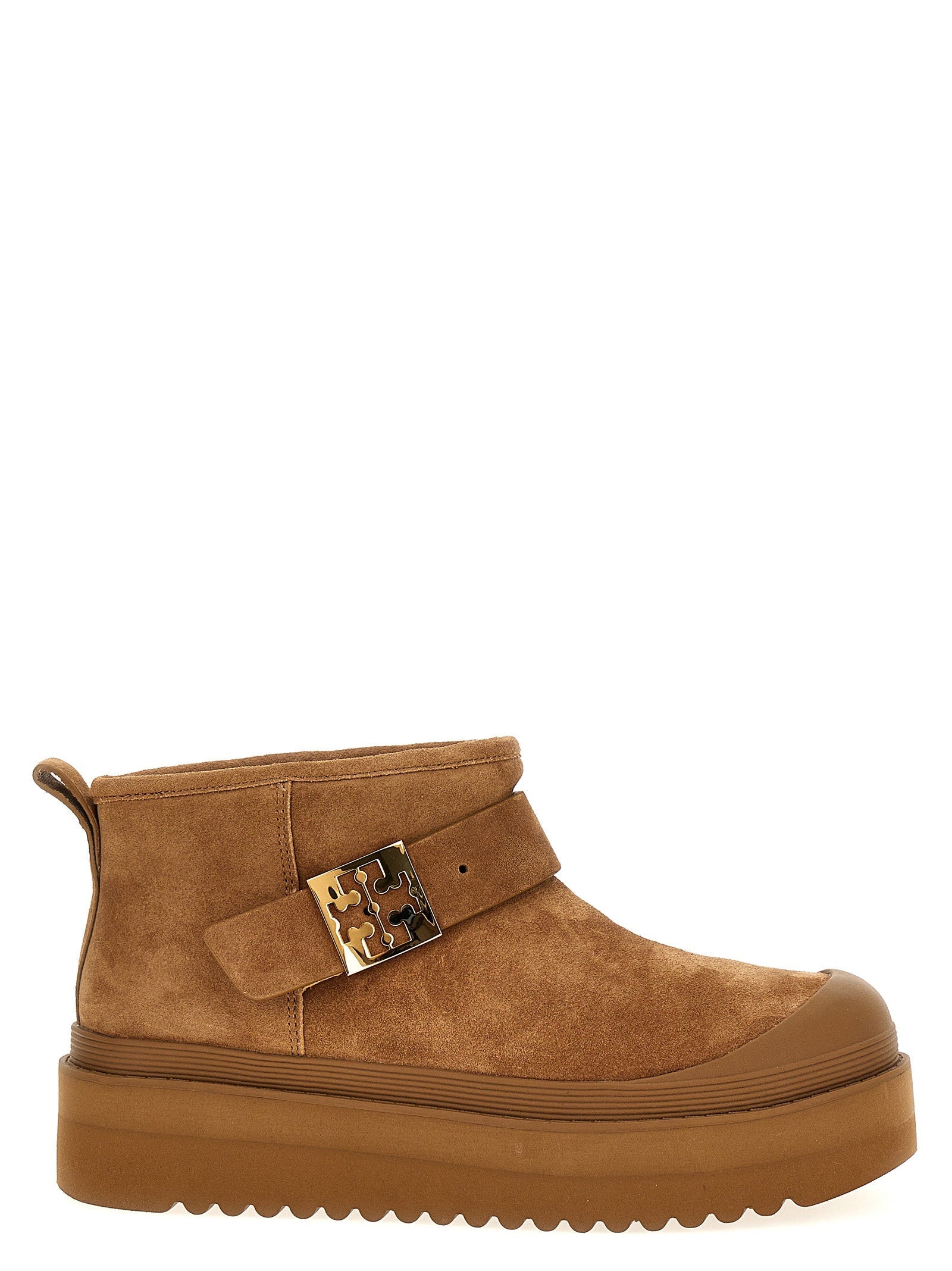 Tory Burch Tory Burch Mellow Shearling Platform Ankle Boots