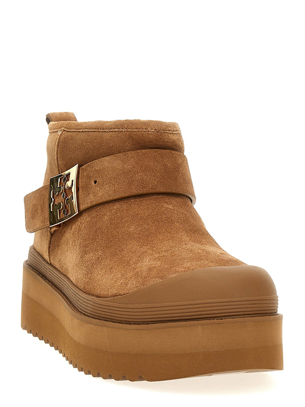 Tory Burch Tory Burch Mellow Shearling Platform Ankle Boots