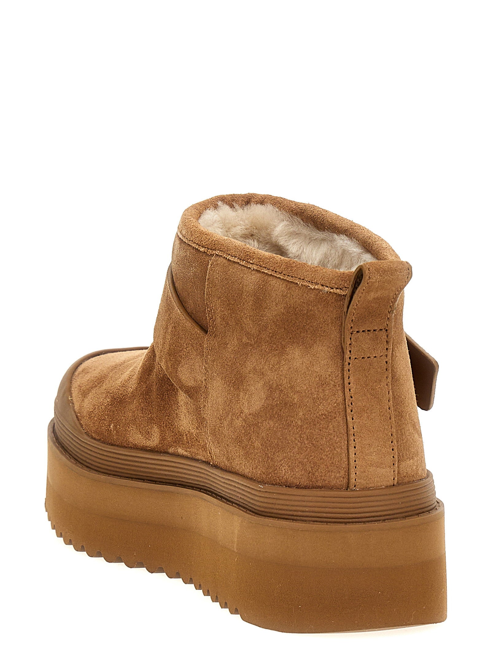 Tory Burch Tory Burch Mellow Shearling Platform Ankle Boots