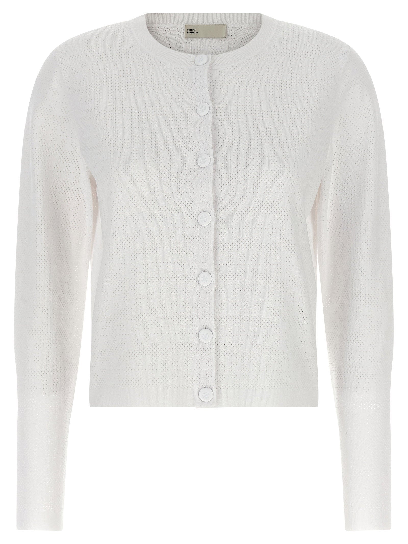 Tory Burch Tory Burch Pointelle Viscose Cardigan