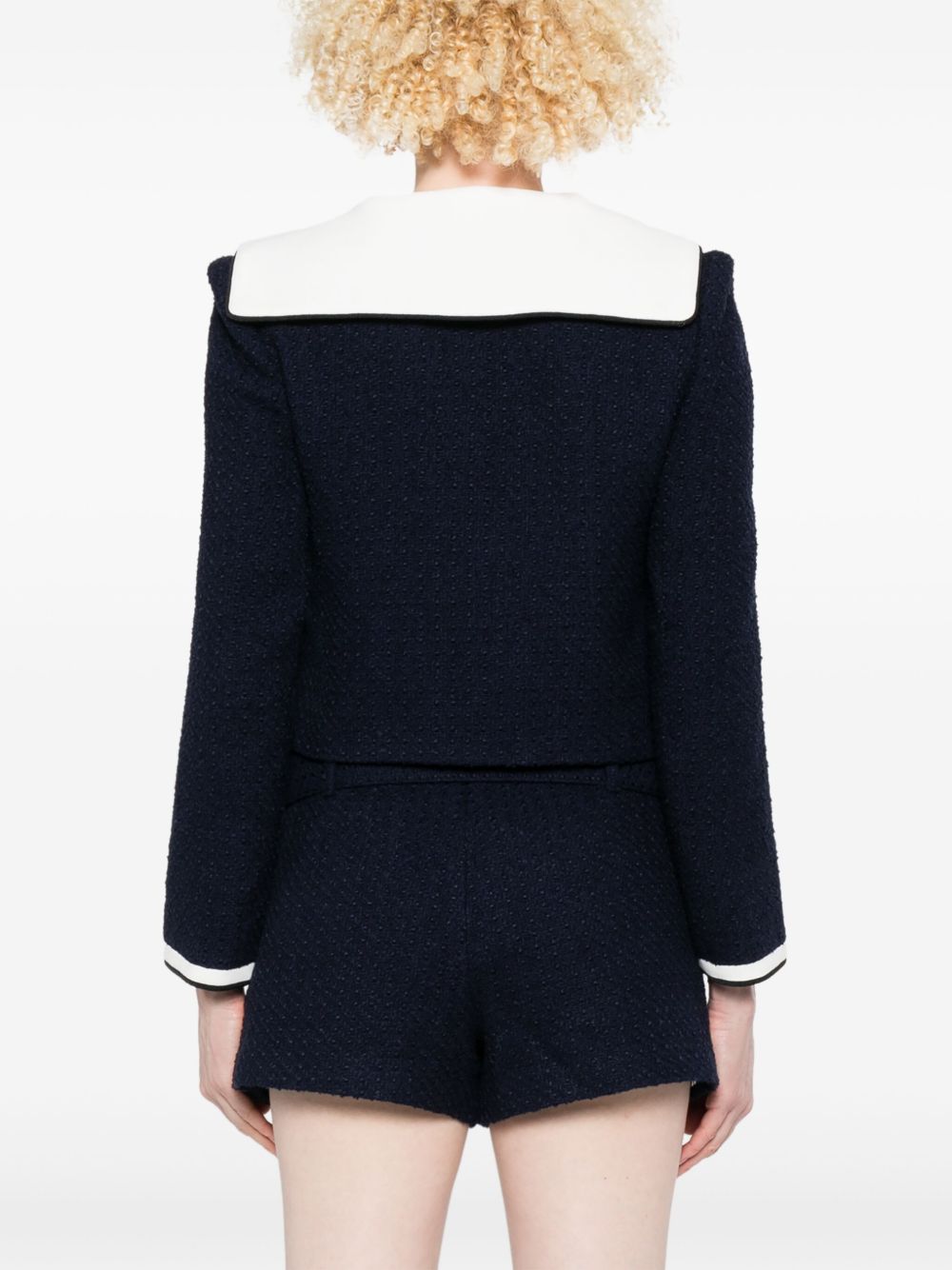 Self-Portrait Self-Portrait Bouclé cropped jacket