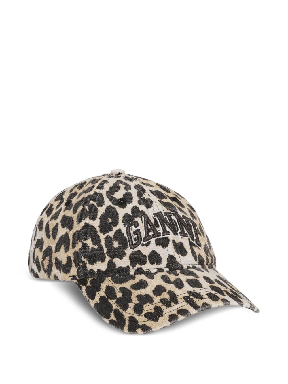 Ganni Ganni Leopard Cap