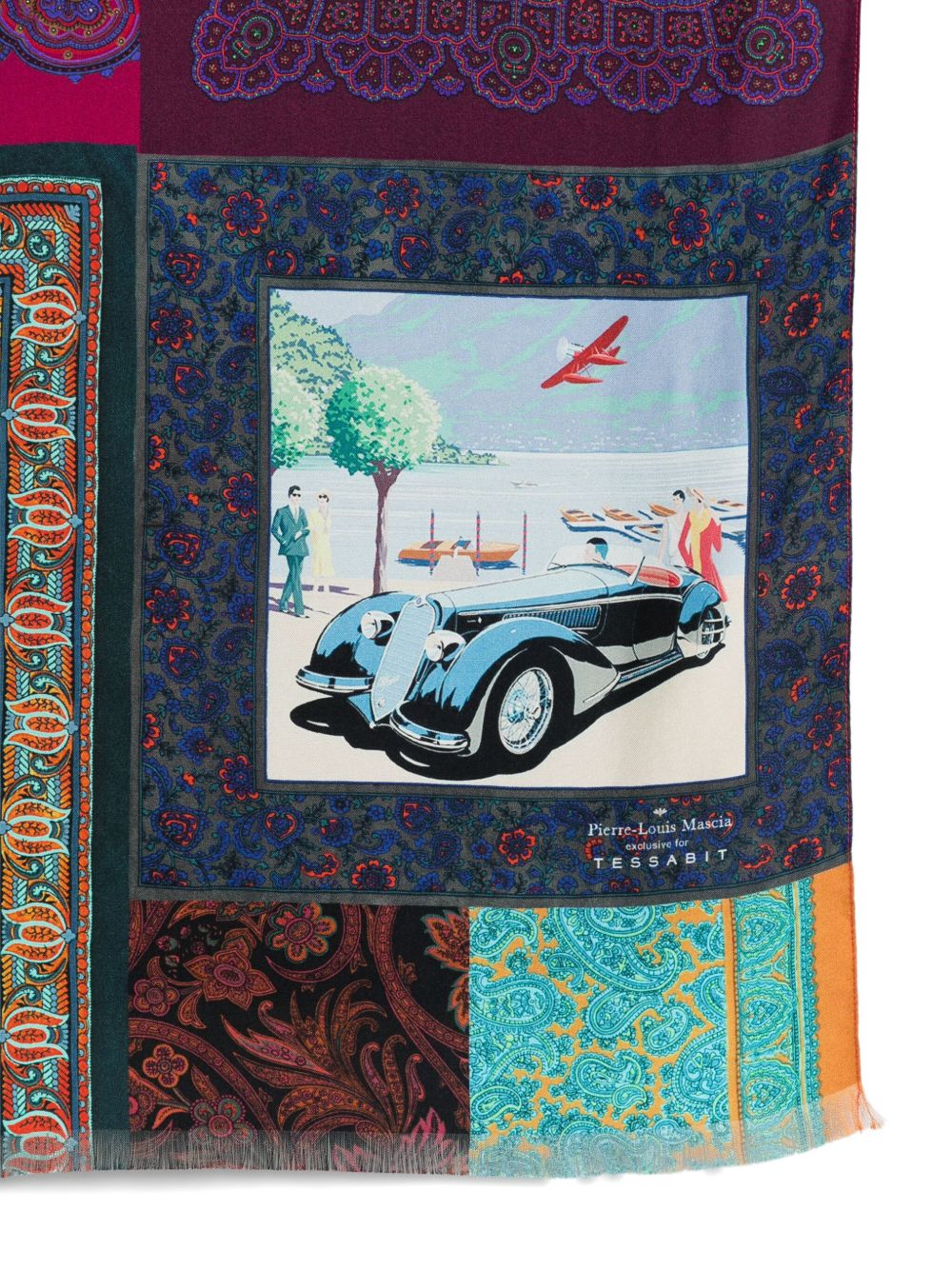 032C 032C Pierre Louis Mascia silk printed scarf