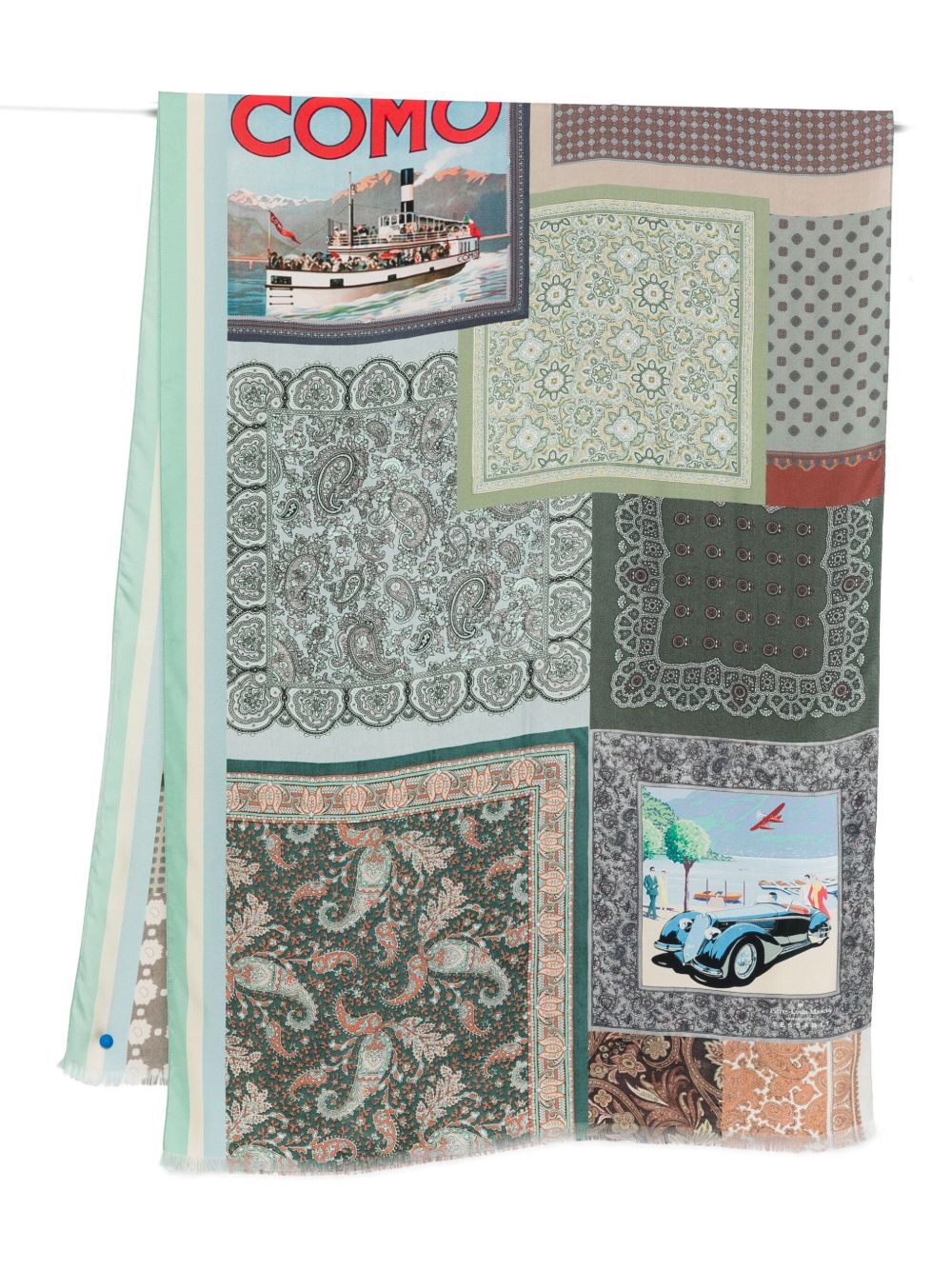 032C 032C Pierre Louis Mascia silk printed scarf