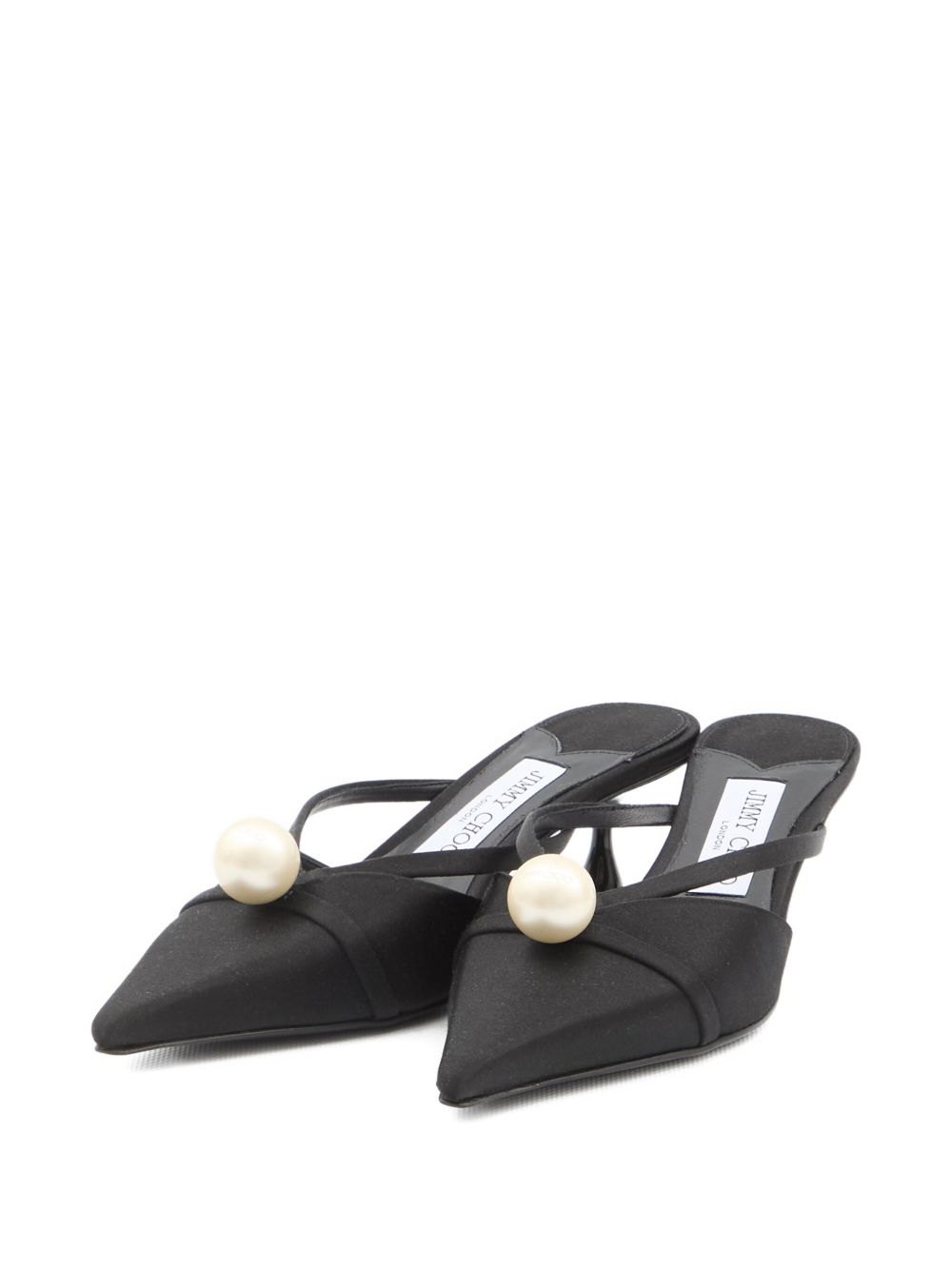 Jimmy Choo Jimmy Choo 50mm Sana pearl-embellished mules