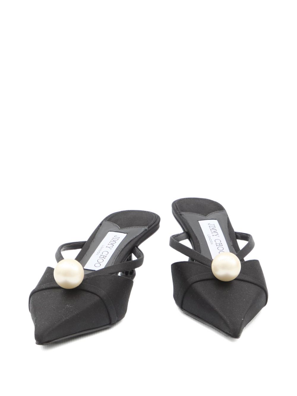 Jimmy Choo Jimmy Choo 50mm Sana pearl-embellished mules