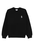 Maison Kitsuné Fox-embroidered cotton sweatshirt