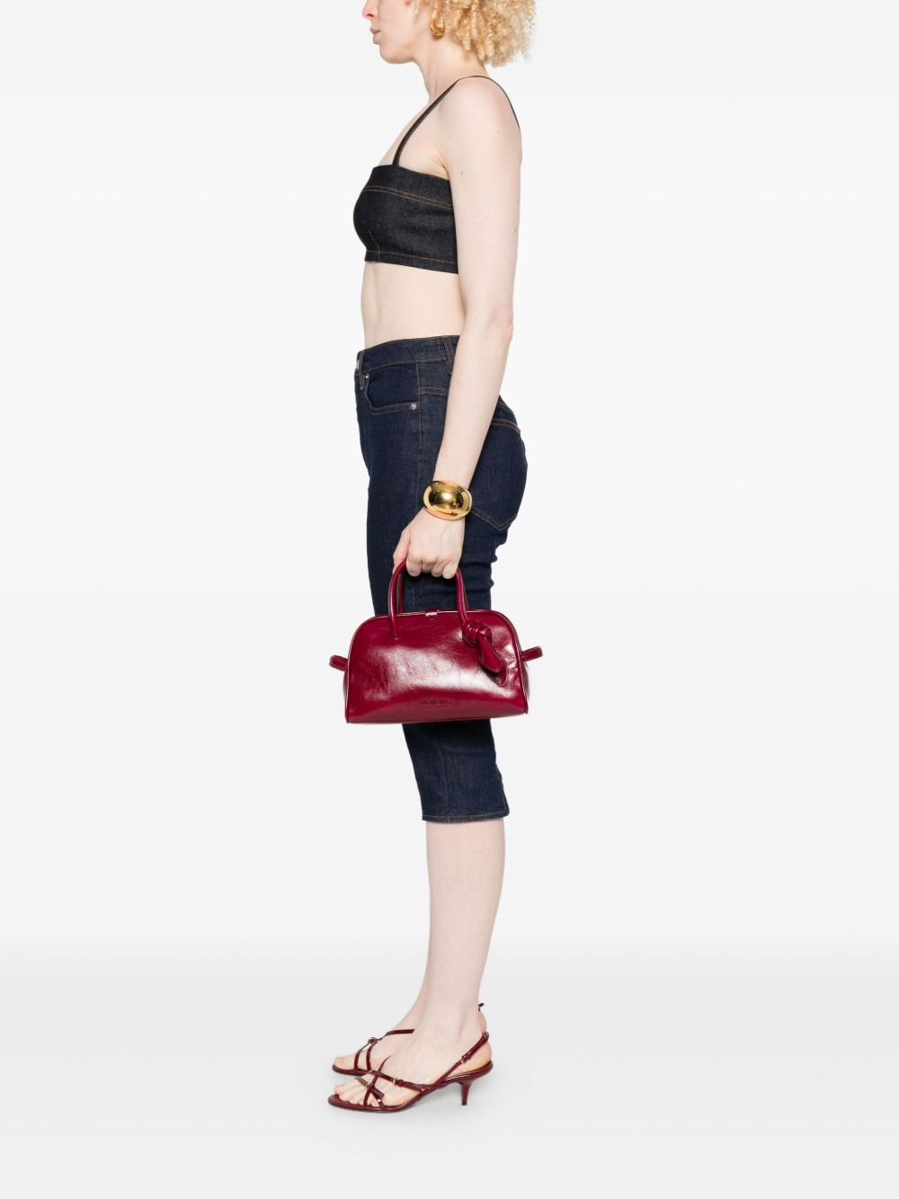 JACQUEMUS Jacquemus top-handle knot-detail bag