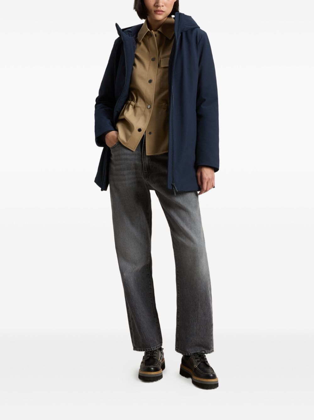 Woolrich Woolrich ELASTANE|94% POLYESTER 6% ELASTANE Midi parka coat