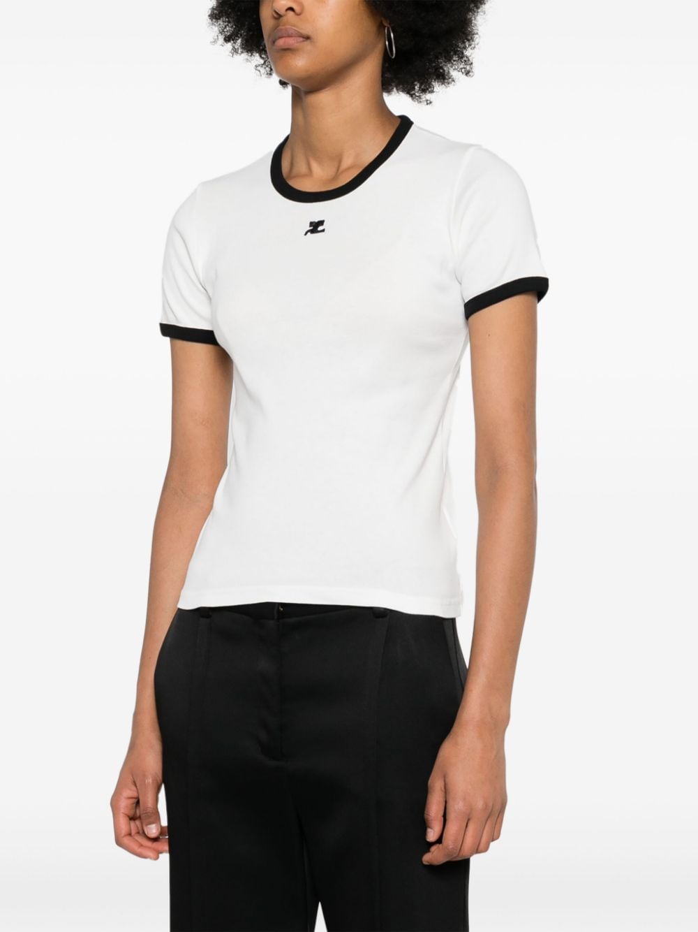Courreges Pre Courreges Pre Logo cotton t-shirt
