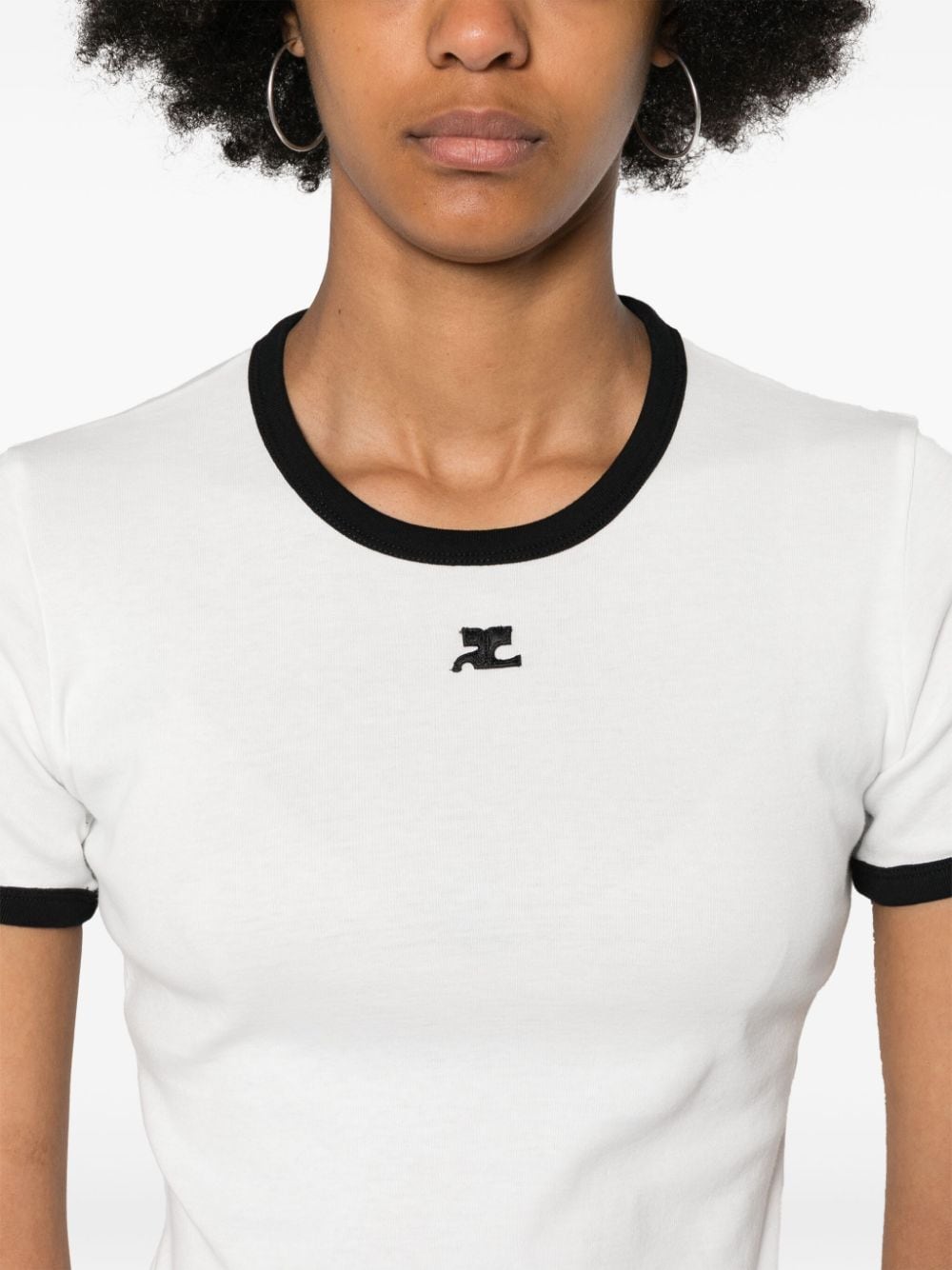 Courreges Pre Courreges Pre Logo cotton t-shirt