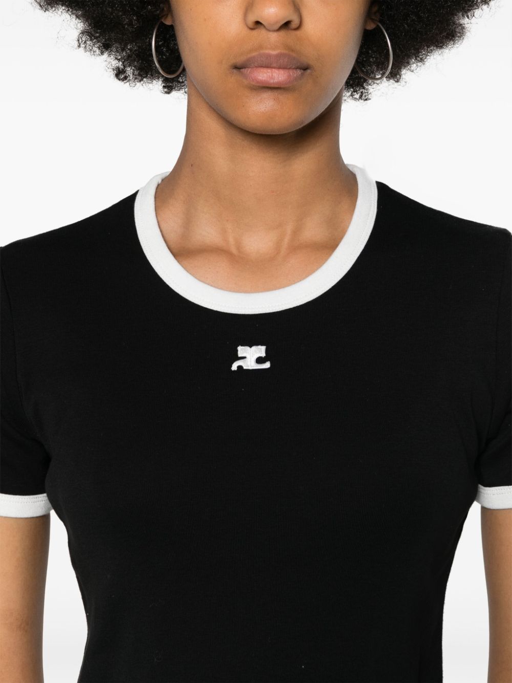Courreges Pre Courreges Pre Logo cotton t-shirt