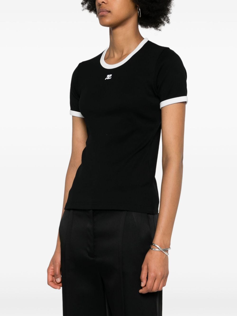 Courreges Pre Courreges Pre Logo cotton t-shirt