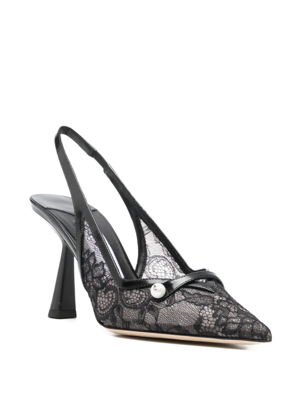 Jimmy Choo Jimmy Choo Amita 45 patent leather slingback pumps