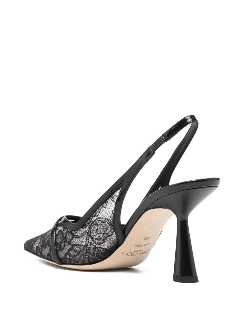 Jimmy Choo Jimmy Choo Amita 45 patent leather slingback pumps