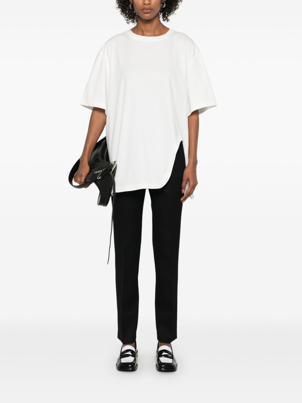 The Attico The Attico Asymmetric cotton t-shirt