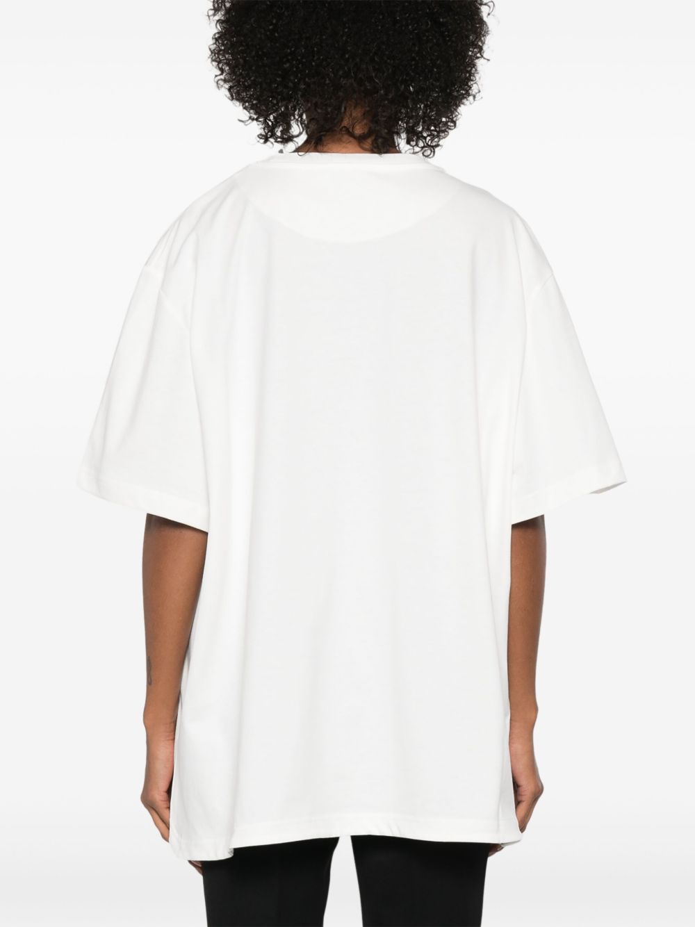 The Attico The Attico Asymmetric cotton t-shirt